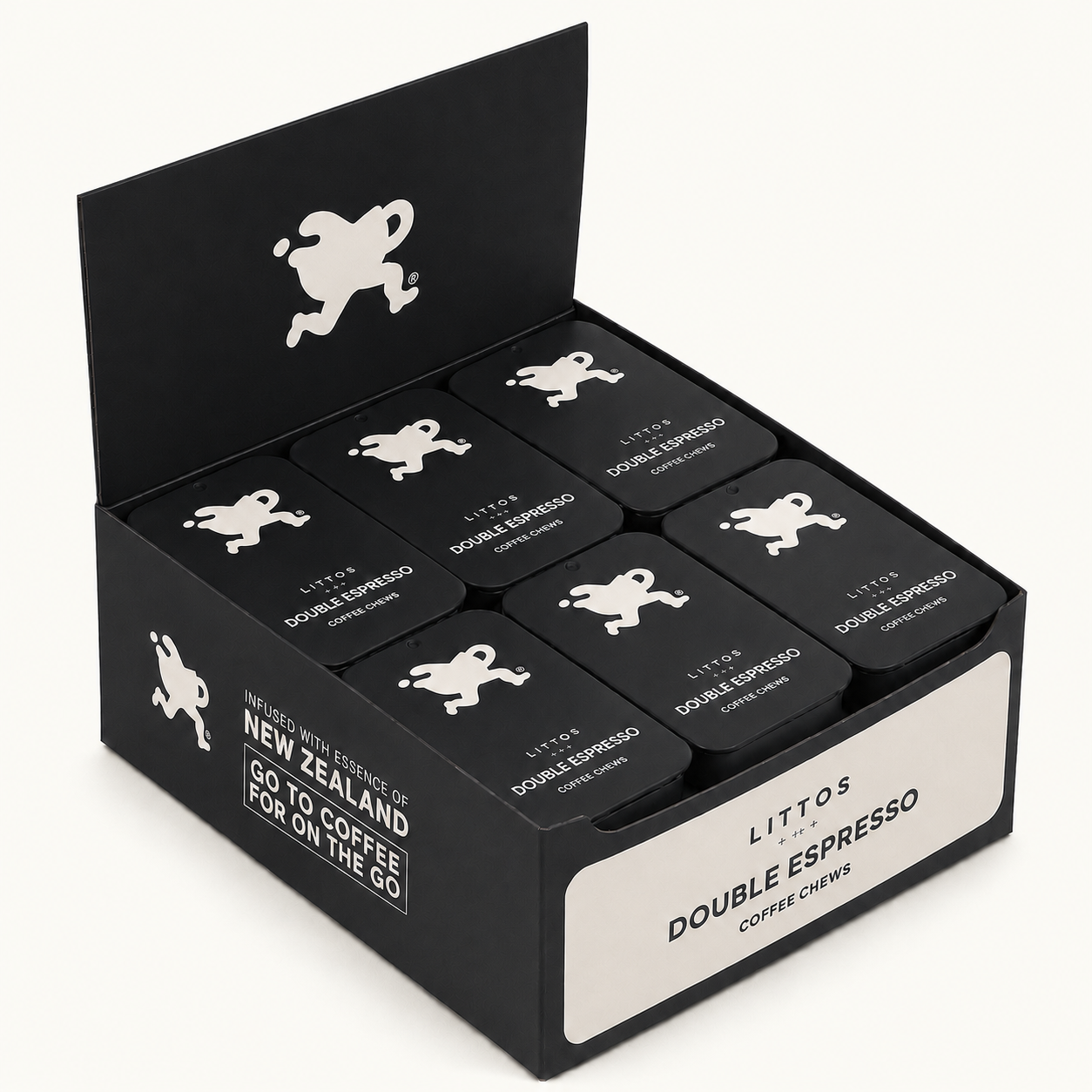 Littos Double Espresso Coffee Chews 24-tin value pack