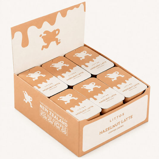 Littos Hazelnut Latte Coffee Chews 24-tin value pack