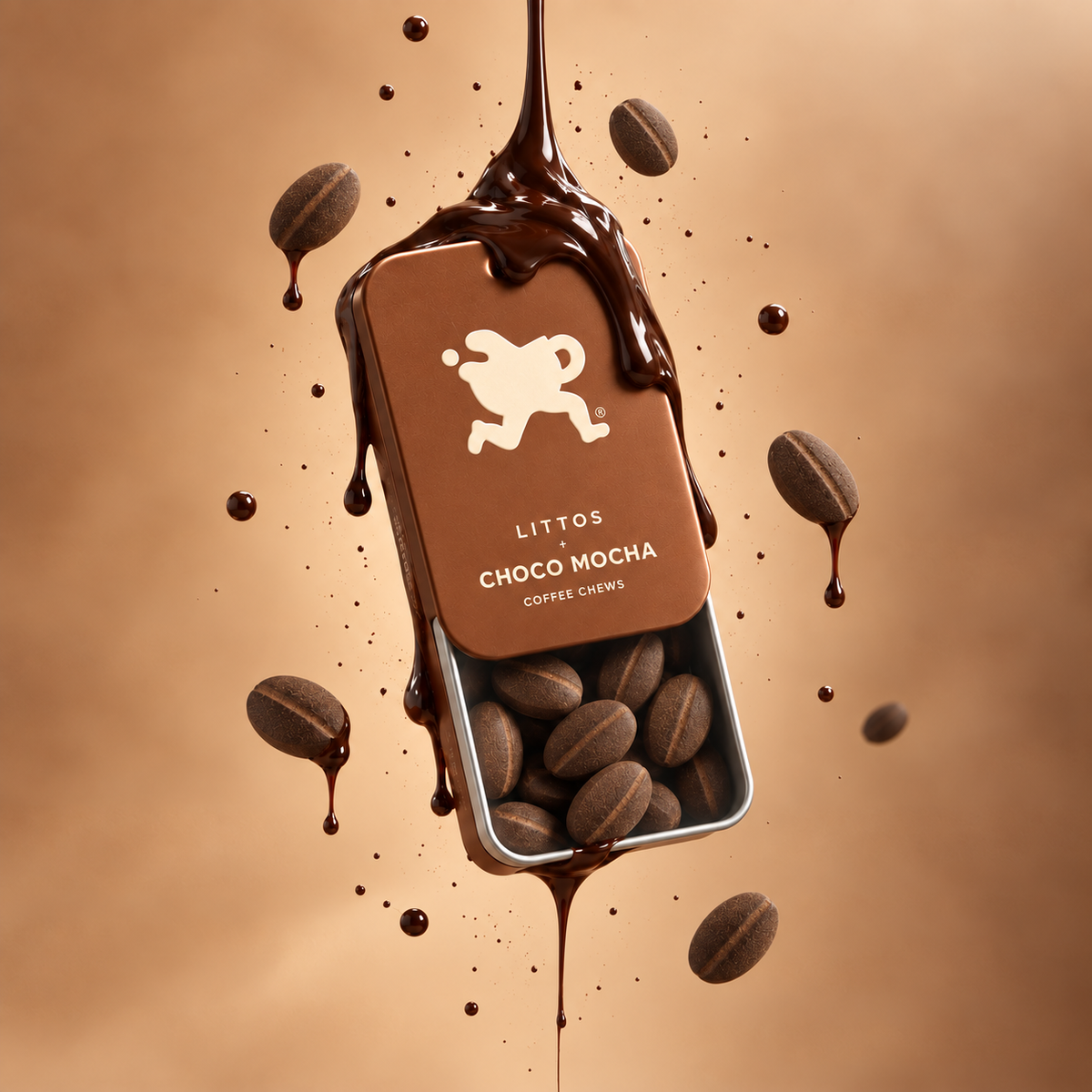 Littos Choco Mocha Coffee Chews portable coffee lifestyle image