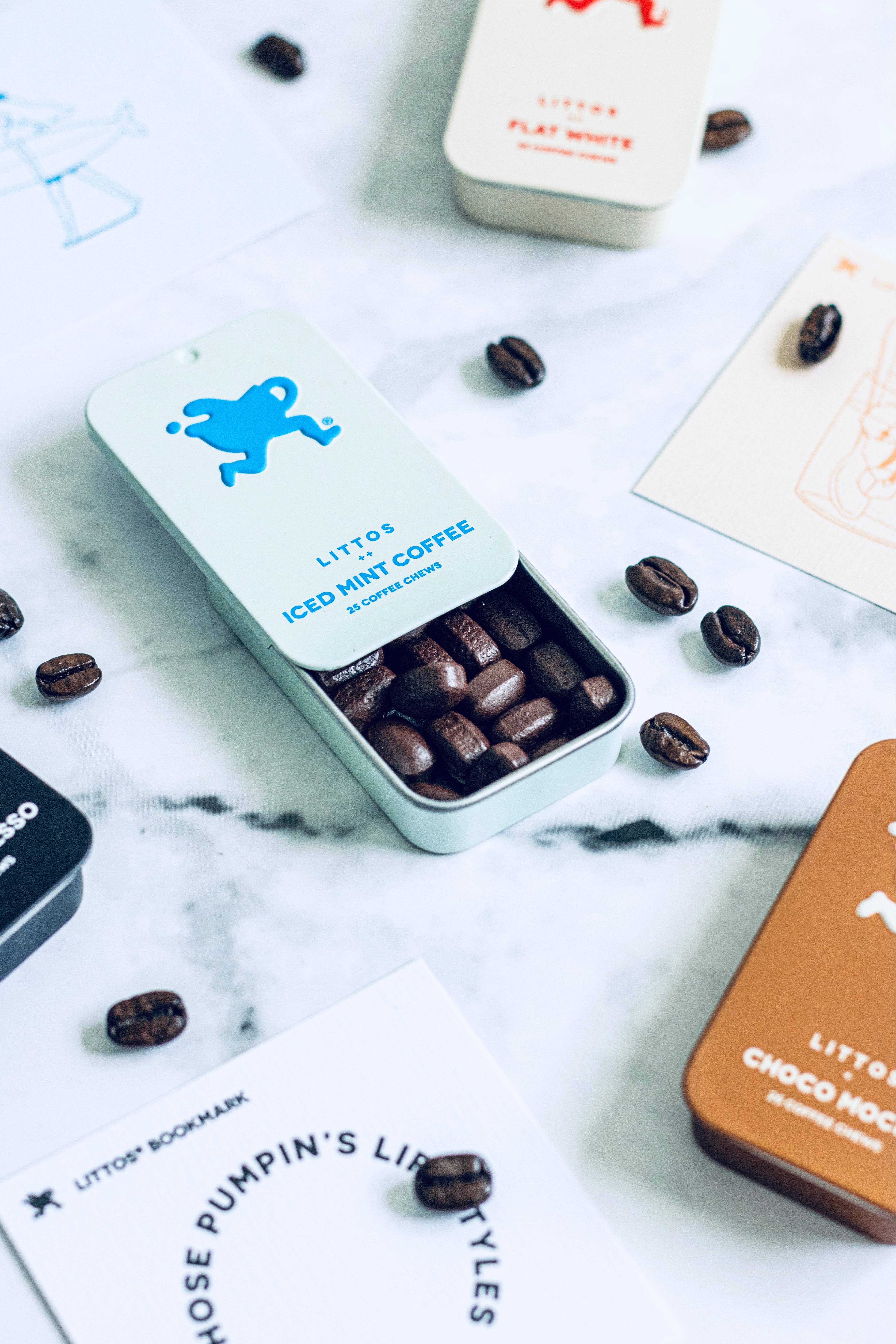 Littos Iced Mint Coffee Chews portable coffee