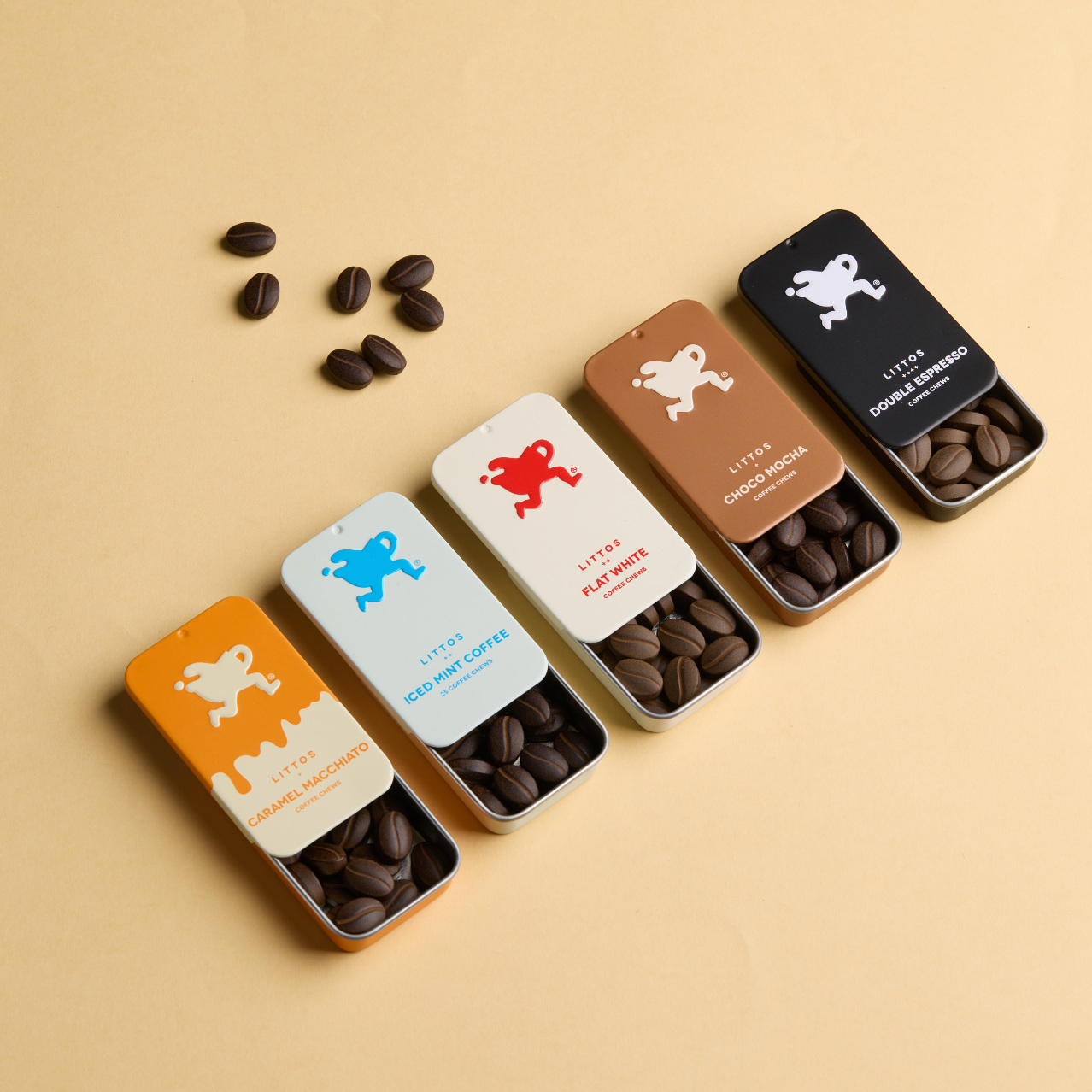 Littos Coffee Chews tasting set with assorted flavours